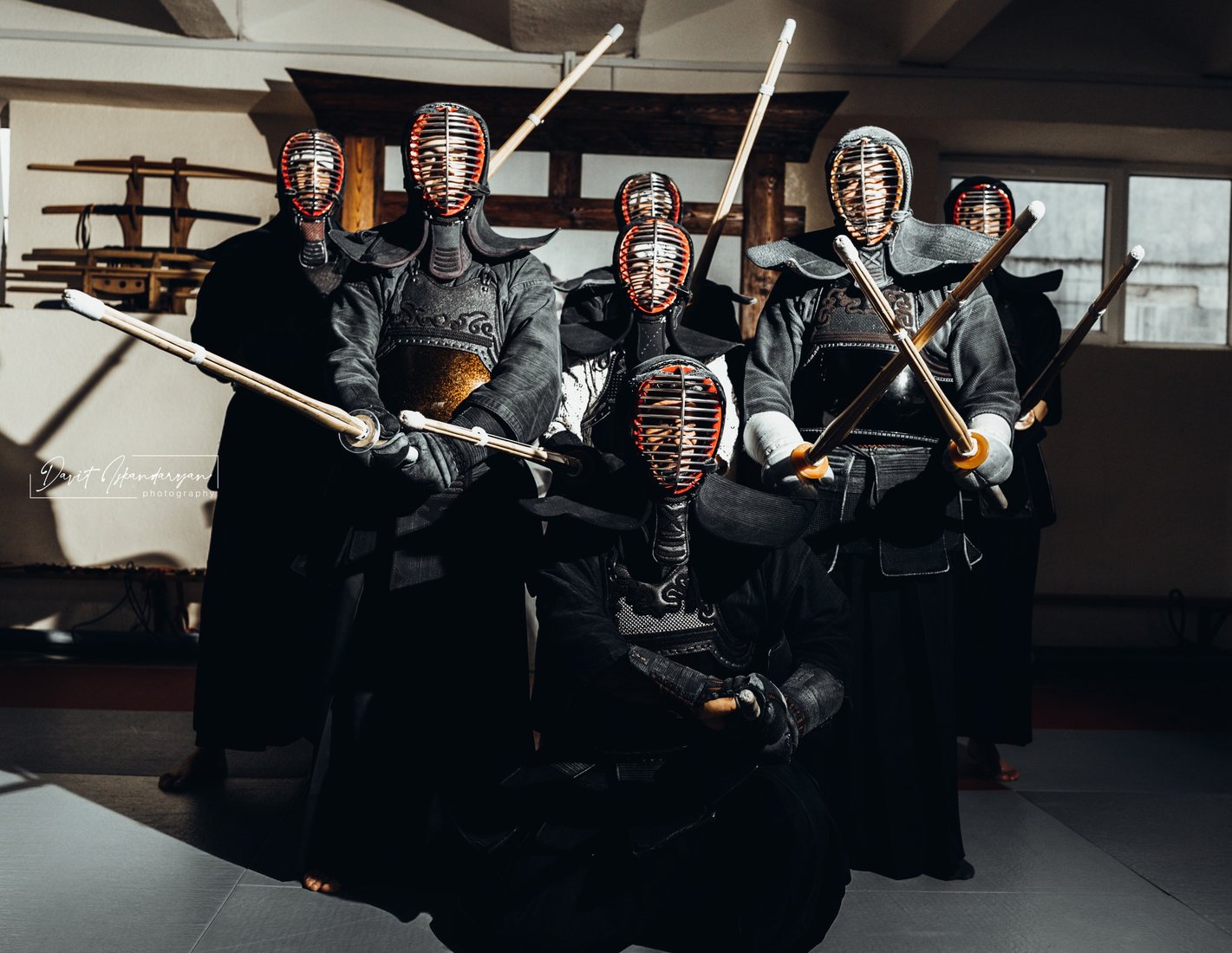Ken Yu Kai kendo practice group in bogu